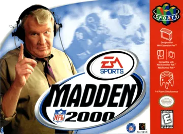 Madden NFL 2000 (USA) box cover front